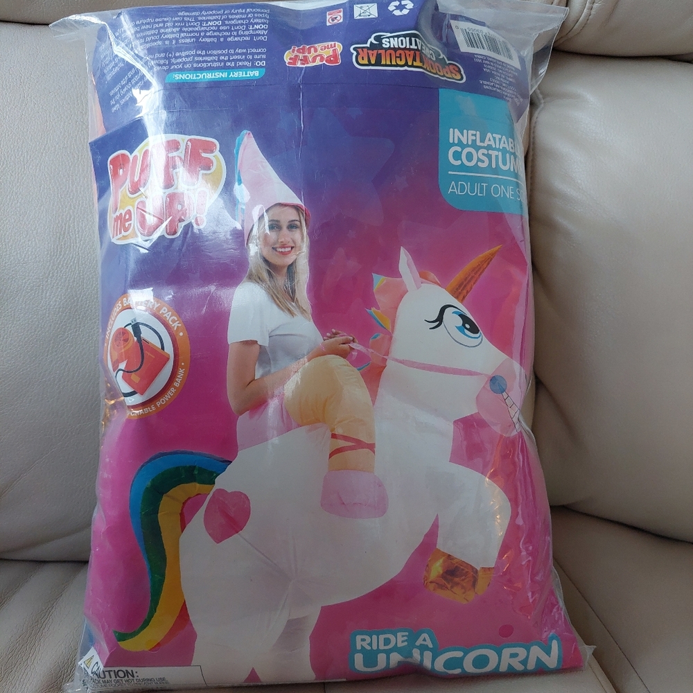 Spooktacular Creations Inflatable Costume, Riding a Unicorn Costume